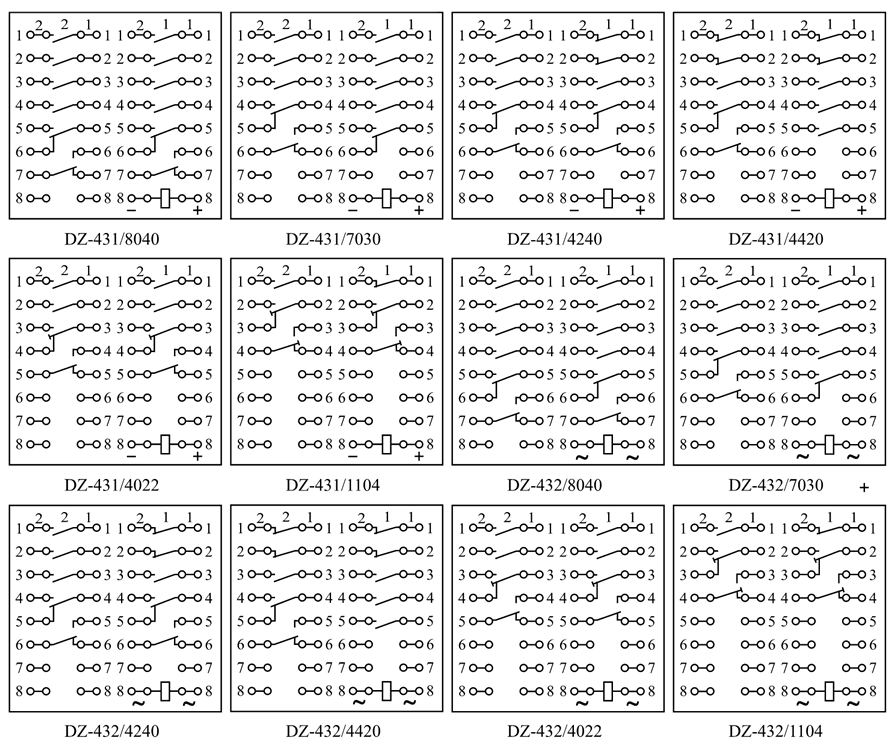 DZ-431/7030內部接線圖