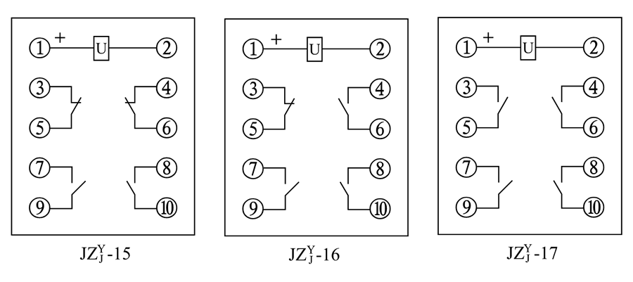 JZY-16、JZJ-16內部接線圖