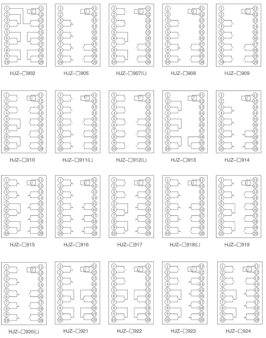 HJZ-Y920內部接線圖