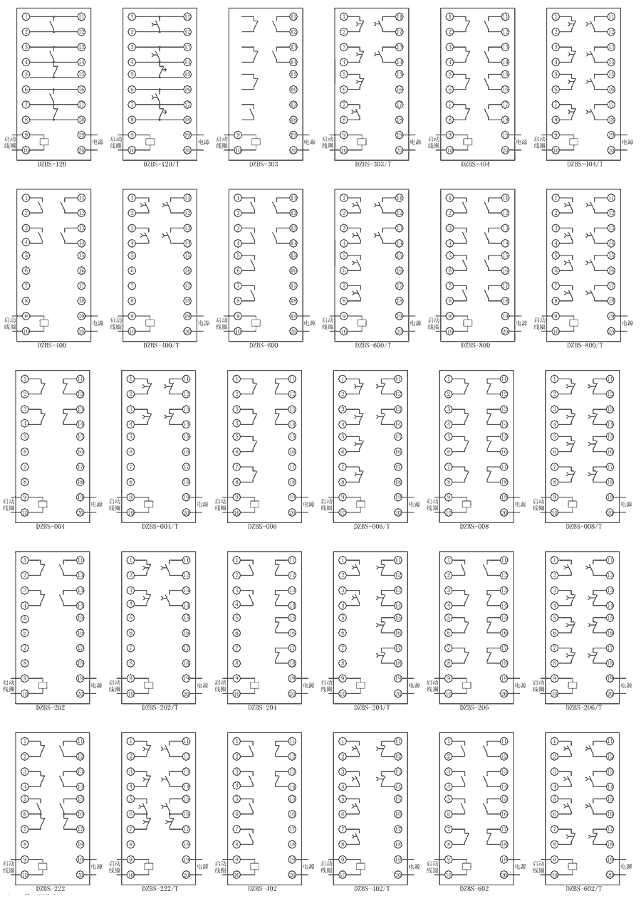 DZBS-222內部接線圖